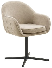 Set de scaune de sufragerie gri deschis cu cotiere 2 buc. tapițat Tamera – House Nordic