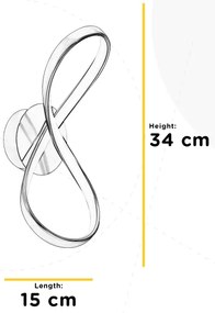 Aplică LED ONLI INFINITY LED/15W/230V 4500K crom mat