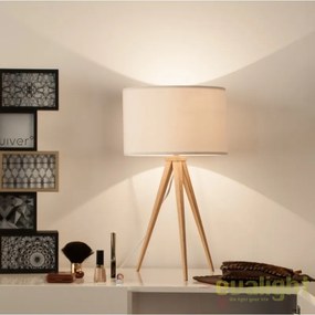 Veioza, lampa de masa cu trepied TRIPOD WOOD 5200009 ZV
