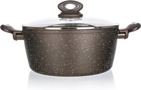 Oala cu capac si cu suparafata neaderenta PREMIUM Dark Brown, BANQUET volum 3,75 l