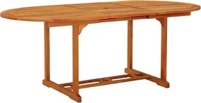 vidaXL Masă de grădină, 200x100x75 cm, lemn masiv de eucalipt