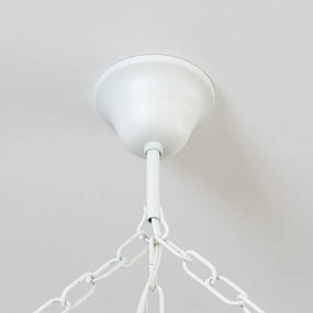 Brilagi - Candelabru suspendat cu lanț QUEEN 6xE14/40W/230V fag/crem