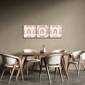 Tablou - Creații de vis N⁰3 (cu ceas) (90x30 cm)