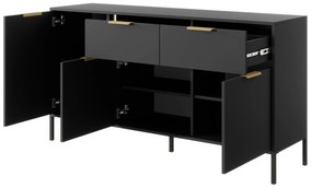 Comodă Lyran 3D2S (antracit + Auriu). 1071354