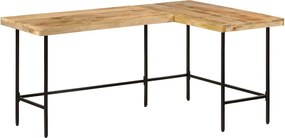 vidaXL Birou 165x110x77 cm din lemn masiv de mango și fier