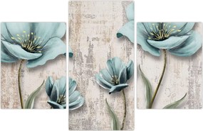 Tablou - Flori texturate (90x60 cm)