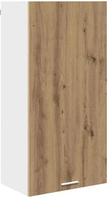 vidaXL Dulap suspendat cu ușă Stejar Artisan și Alb 50 x 31 x 100 cm