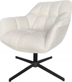 Fotoliu pivotant cu inaltime reglabila Papillon, stofa sampanie bej