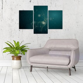 Tablou - Cerb magic noaptea (90x60 cm)
