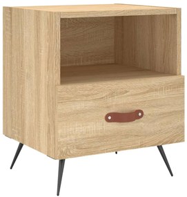 827378 vidaXL Noptieră, stejar sonoma, 40x35x47,5 cm, lemn compozit