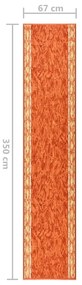 Covor traversa, caramiziu, 67x350 cm, antiderapant Terracota, 67 x 350 cm