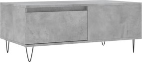 vidaXL Măsuță de cafea, gri beton, 90x50x36,5 cm, lemn compozit