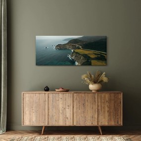Tablou - Stânci în ocean (120x50 cm)