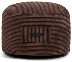 Taburet maro închis cu tapițerie din catifea reiată Om 60 – SLOWDOWN