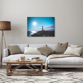 Tablou pe sticlă cu far (70x50 cm)