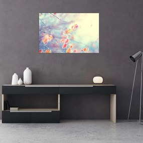 Tablou - Frunze în gheață (90x60 cm)
