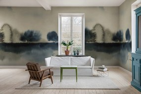 Fototapet, Stormy Forest, Blue, Rebel Walls