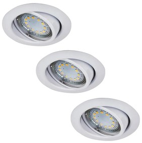Rabalux 1049 - SET 3x Corp de iluminat tavan fals LITE 3xGU10-LED/3W/230V