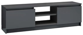 800575 vidaXL Comodă TV, gri extralucios, 120 x 30 x 35,5 cm, PAL