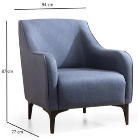 Fotoliu ROCO, albastru