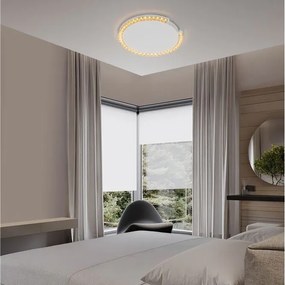 Plafoniera circulara aluminiu alb GREAMY D-46cm