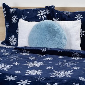 Lenjerie de pat din microflanel 4Home Midnight Snowfall, 140 x 220 cm, 70 x 90 cm