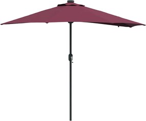vidaXL Parasol de Grădină Roșu Bordeaux 294 x 150 x 223 cm
