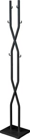 Cuier pom W69, negru, metal, 28x180 cm