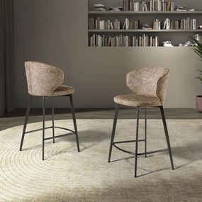 Scaun de bar LUX design italian Brown marbled