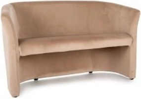 Canapea TM-2, stofa catifelata bej - Bluvel 28, 126x60x76 cm