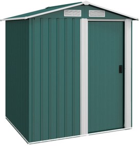 Outsunny Căsuță de Grădină cu Acoperiș Înclinat, 152x132x188 cm, Verde | Aosom Romania