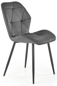 Scaun de bucaterie Pelor, gri/negru
