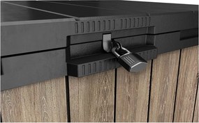 Cutie de depozitare pentru grădină maro din plastic Deco – Keter