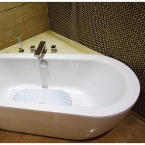 Spirella Suport antiderapant pentru cadă GALETS,alb, 99 x 39 cm
