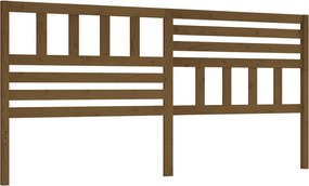 vidaXL Tăblie de pat, maro miere, 186x4x100 cm, lemn masiv de pin