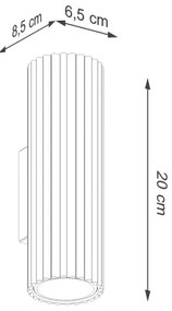 Brilagi - Lampă LED de perete CRESTO, 2xGU10/10W/230V, 20 cm, aurie
