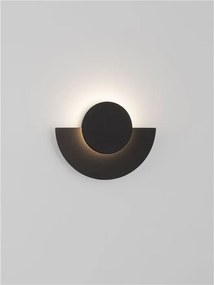 Aplica perete exterior lumina indirecta IP54 LED 3000K Gloo negru