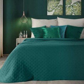 Cuvertură de pat mată, de o culoare turcoaz Lăţime: 220 cm | Lungime: 240cm