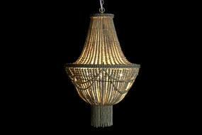 Lustră suspendată din metal, galben, cu 50 de sfere, 73 x 50 cm, „Clamecy”