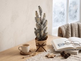 Bradut decorativ de Craciun FROSTY TREE in ghiveci 22 cm
