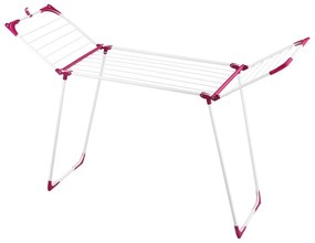 WENKO 3774021100 - Uscător de rufe SUMMER DRY 153 x 76 cm alb/roz