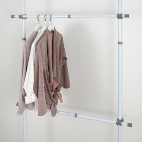 Wenko Set de 2 bare telescopice orizontaleHerkules, alb