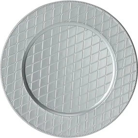 Suport farfurie Silver Rhombus, 33 cm