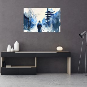 Tablou - Samurai, aquarel (90x60 cm)