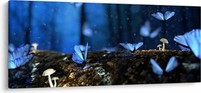 Tablou cu fluturi alabstre (120x50 cm)