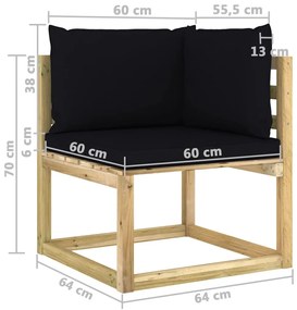 Canapea de gradina neagra, MAJKEN