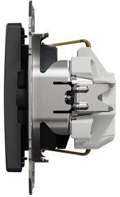 Priza simpla cu impamantare, 16A, IP20, antracit, Schneider Sedna Design