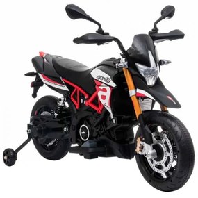 Motocicleta Electrica cu Acumulator Pentru Copii NOVOKIDS™ Aprilia Enduro Moto , 3-7 ani, Max 25 kg, Cu Sunete si Lumini frontale, MP3 USB, Suspensie