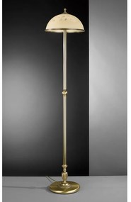 Lampadar / Lampa de podea din alama cu sticla decorata design italian 6208