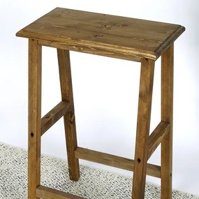 Scaun bar, taburet,William,din lemn,culoare nuc,70 cm